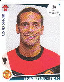 Rio Ferdinand Manchester United samolepka UEFA Champions League 2009/10 #77